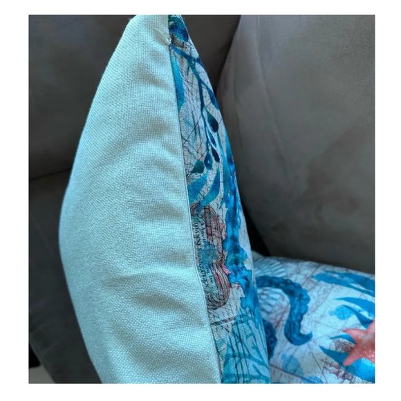 Decorative Throw Pillow Covers Cases Set Beach Decor Nautical Coastal Cottage - Picture 16 of 16